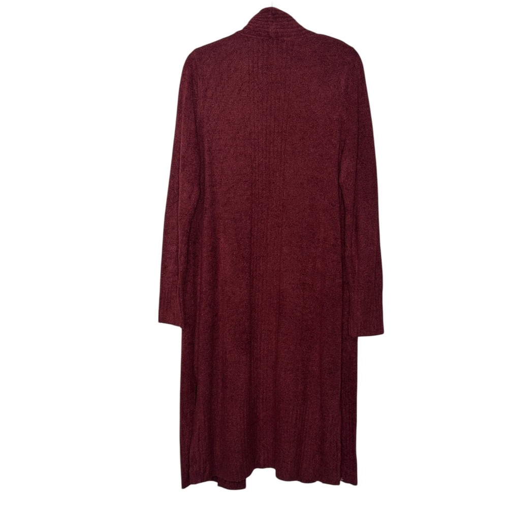 Barefoot Dreams Cardigan Large Burgundy CozyChic Lite Cozy Sweater Fall Winter - Picture 3 of 9